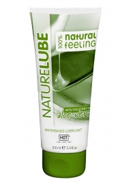 Лубрикант на водной основе NatureLube с алоэ вера - 100 мл. - HOT - купить с доставкой в Сочи