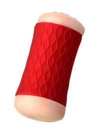 Двухсторонний мастурбатор JOS  NADIN в красном цилиндре - JOS - в Сочи купить с доставкой