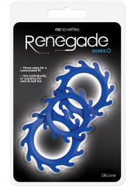 Набор из 3 синих эрекционных колец Renegade Gears - NS Novelties - в Сочи купить с доставкой