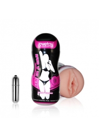 Мастурбатор-вагина Sex In A Can Vibra Vagina Tunnel - Lovetoy - в Сочи купить с доставкой