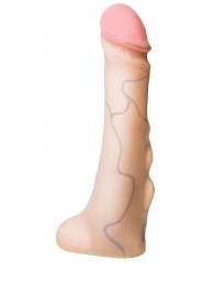 Реалистичная насадка с мошонкой REAL Standard - 18 см. - LOVETOY (А-Полимер) - купить с доставкой в Сочи