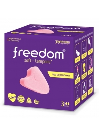 Женские гигиенические тампоны без веревочки FREEDOM mini - 3 шт. - Freedom - купить с доставкой в Сочи