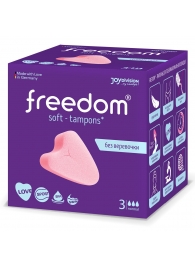 Женские гигиенические тампоны без веревочки FREEDOM normal - 3 шт. - Freedom - купить с доставкой в Сочи