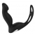 Черный вибромассажер простаты P-PLEASER W ERECTION ENHANCE - Dream Toys - в Сочи купить с доставкой