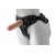 Черный пояс-трусики с двумя насадками Soft-Dolli - 16,5 и 10,5 см. - LOVETOY (А-Полимер) - купить с доставкой в Сочи