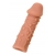 Телесная реалистичная насадка KOKOS Extreme Sleeve 06 с дополнительной стимуляцией - 12,7 см. - KOKOS - в Сочи купить с доставкой