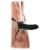 Чёрный полый страпон 7  Silicone Hollow Strap-On - 18 см. - Pipedream - купить с доставкой в Сочи