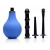 Анальный душ с 3 насадками Premium One-way Valve Anal Douche Set - XR Brands - купить с доставкой в Сочи