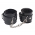 Черные оковы на ноги Obey Me Leather Ankle Cuffs - Chisa - купить с доставкой в Сочи