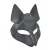 Серая маска Wolf с клепками - Sitabella - купить с доставкой в Сочи