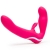 Ярко-розовый безремневой страпон Rechargeable Vibrating Strapless Strap-On - Happy Rabbit - купить с доставкой в Сочи