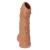 Телесная насадка с пупырышками и открытой головкой Nude Sleeve L - 14 см. - KOKOS - в Сочи купить с доставкой
