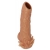 Телесная насадка с усиками и открытой головкой Nude Sleeve L - 14 см. - KOKOS - в Сочи купить с доставкой