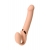 Телесный безремневой вибрострапон Vibrating Bendable Strap-On L - Strap-on-me - купить с доставкой в Сочи