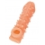 Телесная закрытая насадка с пупырышками Cock Sleeve Size L - 17,6 см. - KOKOS - в Сочи купить с доставкой