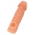 Телесная закрытая насадка с шершавой головкой Cock Sleeve Size L - 17,6 см. - KOKOS - в Сочи купить с доставкой