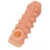 Телесная закрытая насадка с шариками Cock Sleeve Size S - 13,8 см. - KOKOS - в Сочи купить с доставкой