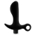 Черный анальный вибратор Silicone Vibrating Prostate Massager 01 - 10,8 см. - Blush Novelties - в Сочи купить с доставкой