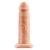 Телесный реалистичный фаллоимитатор с полостью Silicone Hollow Extension - 20 см. - Pipedream - купить с доставкой в Сочи