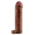 Коричневая насадка с кольцом Perfect 2 Extension with Ball Strap - 19 см. - Pipedream - в Сочи купить с доставкой