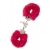 Металлические наручники с красной меховой опушкой METAL HANDCUFF WITH PLUSH RED - Dream Toys - купить с доставкой в Сочи