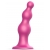 Розовая насадка Strap-On-Me Dildo Plug Beads size L - Strap-on-me - купить с доставкой в Сочи