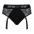 Черные трусики для насадок Diva Lingerie Harness - size L - Strap-on-me - купить с доставкой в Сочи