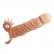 Телесная удлиняющая вибронасадка Penis Sleeve Connor - 17 см. - Baile - в Сочи купить с доставкой