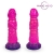 Розовый рельефный фантазийный фаллоимитатор - 20 см. - Bior toys - купить с доставкой в Сочи