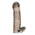 Дымчатая насадка на пенис с вибрацией  Vibrating Penis Enhancing Sleeve Extension - 13,3 см. - BlueLine - в Сочи купить с доставкой