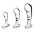 Набор из 3 стальных стимуляторов простаты Stainless Steel P-spot Training Set - b-Vibe - в Сочи купить с доставкой