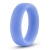 Голубое люминесцентное кольцо Silicone Glo Cock Ring - Blush Novelties - в Сочи купить с доставкой