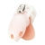 Белая клетка для пениса Silicone Small 2 in Cock Cage With Ball Divider - BlueLine - купить с доставкой в Сочи