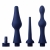 Набор из 3 универсальных насадок для анального душа Universal 3 Piece Silicone Enema Attachment Set - XR Brands - купить с доставкой в Сочи