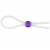 Прозрачное лассо с фиолетовой бусиной SILICONE COCK RING WITH BEAD LAVENDER - NMC - в Сочи купить с доставкой
