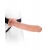 Фаллопротез телесного цвета Hollow Strap-On - 29 см. - Pipedream - купить с доставкой в Сочи