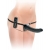 Черный страпон с вагинальной пробкой Deluxe Vibrating Penetrix Strap-On - 19 см. - Pipedream - купить с доставкой в Сочи