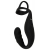 Черное эрекционное кольцо со стимуляцией промежности и анальной пробкой Cock Ring with RC Prostate Plug - Orion - в Сочи купить с доставкой