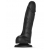 Черный фаллоимитатор Sliding Skin Realistic Dildo XL с подвижной кожей - 19 см. - Strap-on-me