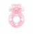 Розовое эрекционное виброкольцо в форме мишки - 1137 - в Сочи купить с доставкой
