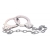 Наручники из металла с длинной цепочкой CHROME HANDCUFFS METAL HANDCUFFS W. KEY - NMC - купить с доставкой в Сочи