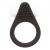 Чёрное эрекционное кольцо LIT-UP SILICONE STIMU RING 1 BLACK - Dream Toys - в Сочи купить с доставкой