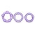 Набор из 3 фиолетовых эрекционных колец Stay Hard Beaded Cockrings - Blush Novelties - в Сочи купить с доставкой