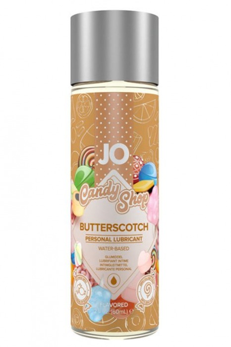 Смазка на водной основе Candy Shop Butterscotch с ароматом ирисок - 60 мл. - System JO - купить с доставкой в Сочи