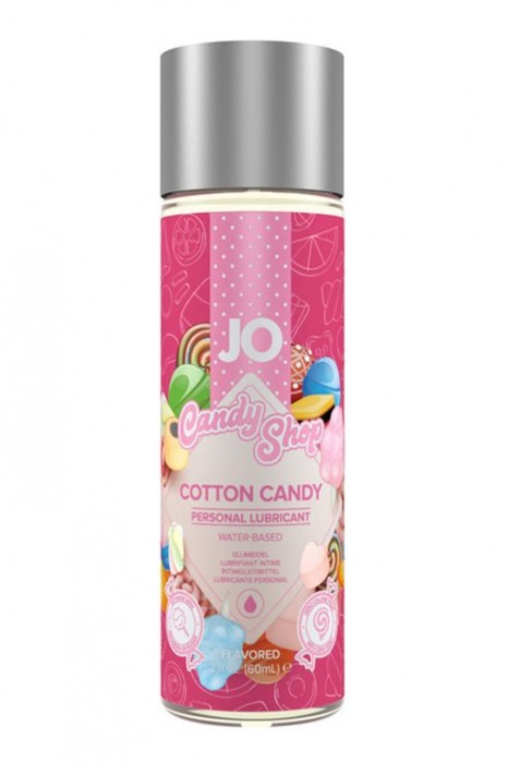 Смазка на водной основе Candy Shop Cotton Candy с ароматом сладкой ваты - 60 мл. - System JO - купить с доставкой в Сочи