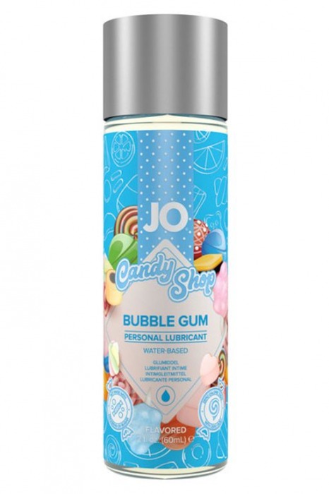 Смазка на водной основе Candy Shop Bubblegum с ароматом жвачки - 60 мл. - System JO - купить с доставкой в Сочи