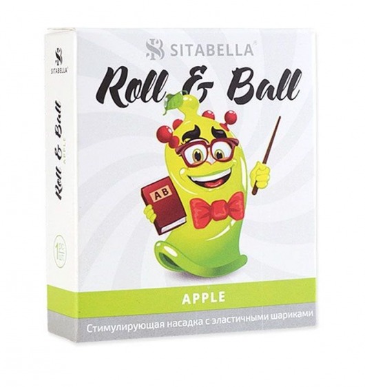 Стимулирующий презерватив-насадка Roll   Ball Apple - Sitabella - купить с доставкой в Сочи