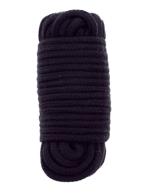 Черная веревка для связывания BONDX LOVE ROPE - 10 м. - Dream Toys - купить с доставкой в Сочи