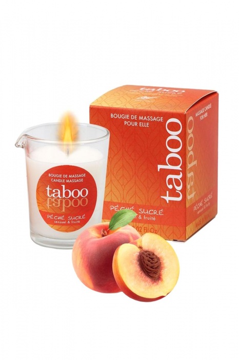 Массажное аромамасло с афродизиаками для женщин RUF Taboo Peche sucre - 60 гр. - RUF - купить с доставкой в Сочи