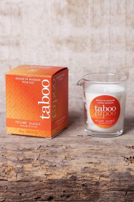 Массажное аромамасло с афродизиаками для женщин RUF Taboo Peche sucre - 60 гр. - RUF - купить с доставкой в Сочи